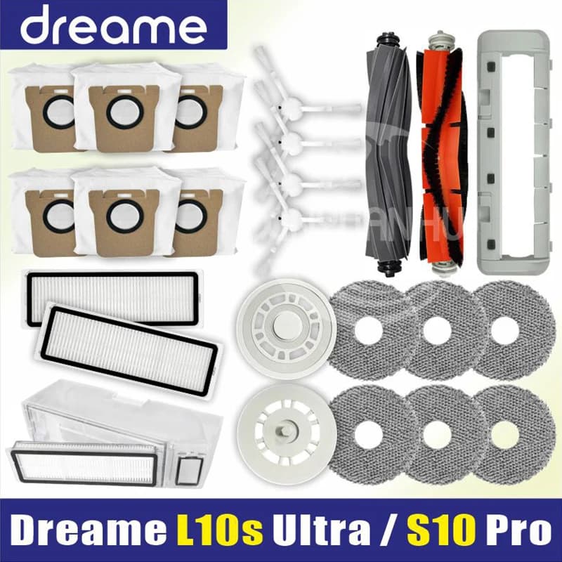 Dreame L10s Ultra L10 Ultra Robot aspirateur, brosse latérale, couvercle de brosse principale, filtr