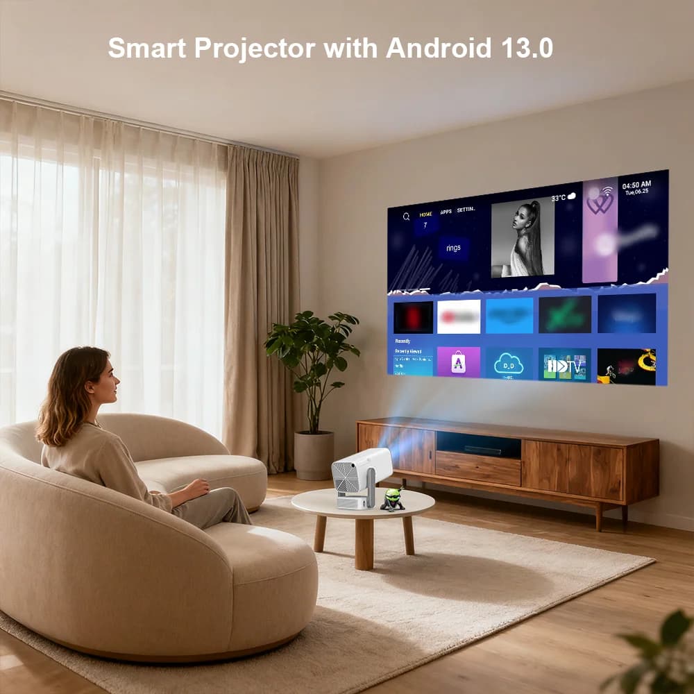 Mini projecteur HD ThundeaL TD80 Pro Full HD 1080P 4K Vidéo WIFI Android Projecteur portable TD80Pro
