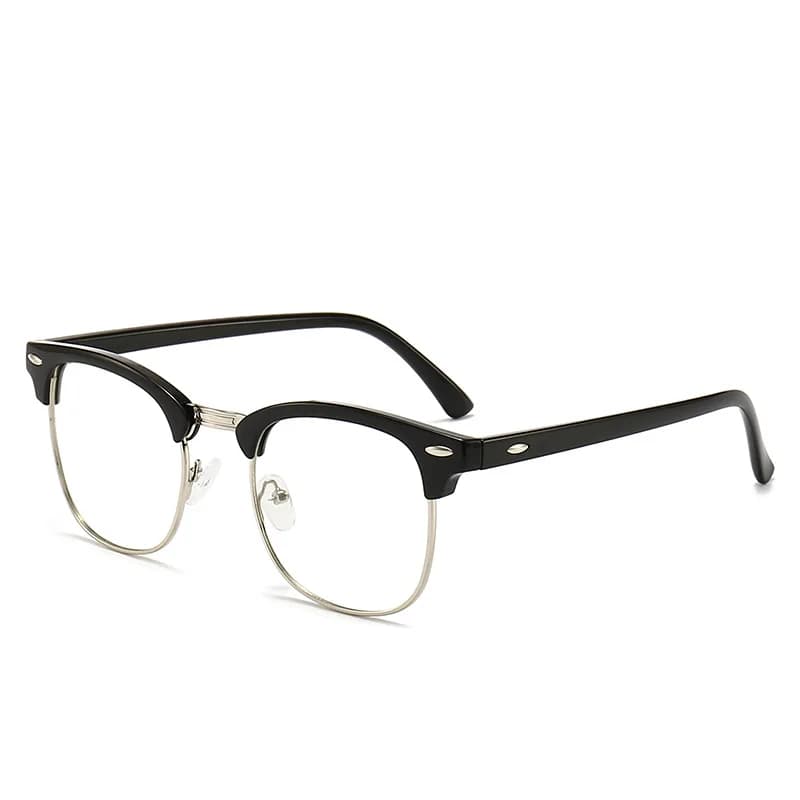 Lunettes rétro Anti-lumière bleue pour hommes et femmes, demi-monture classique Vintage, blocage de 