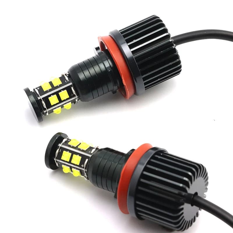 Ampoules de marqueur d'anneau d'oeil d'ange LED blanc sans erreur pour BMW X1 E84 phare au xénon 200