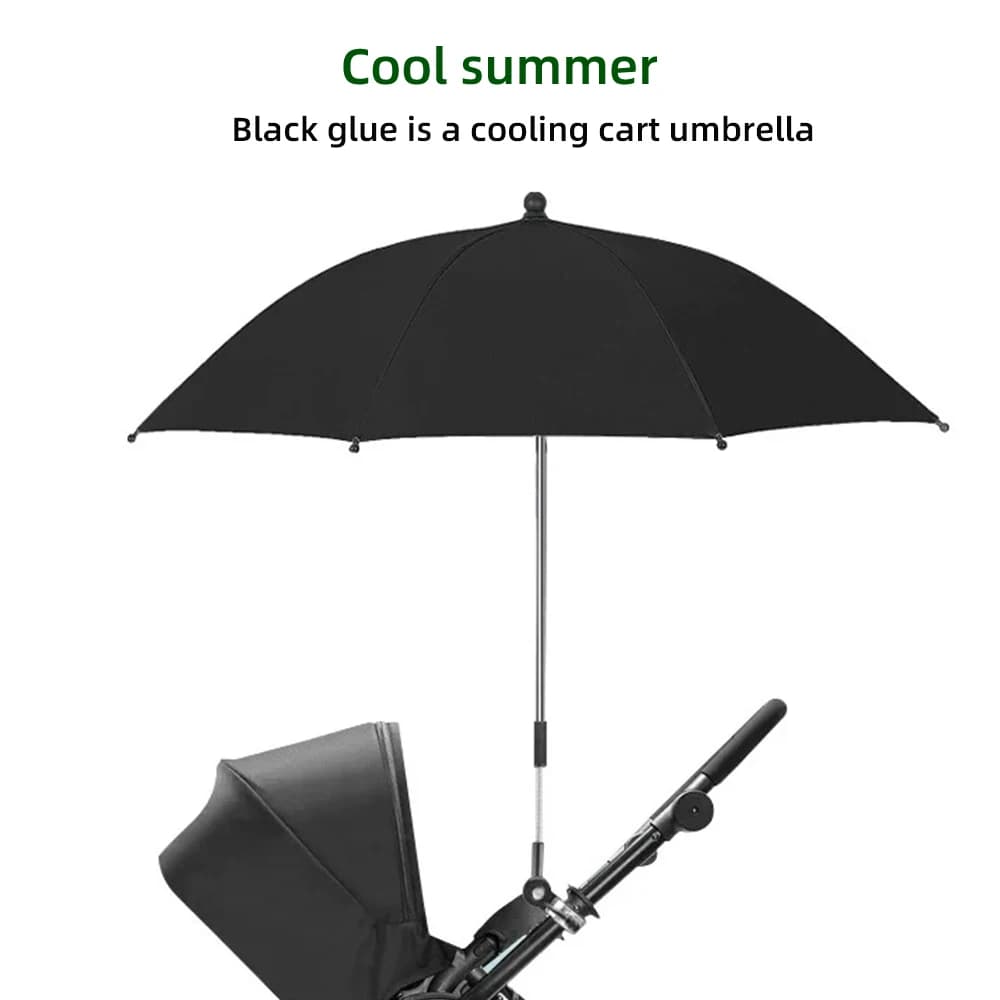 Parapluie Pliant pour Poussette de Bébé, Protection UV contre la Pluie et le Soleil, Parasol Univers