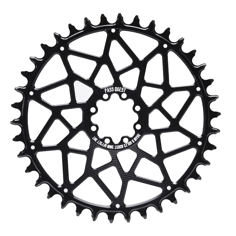 PASS QUEST  3mm Offest VTT 8-Bolt  Plateau Dents étroites et larges Monture directe Vélo Roue à chaî