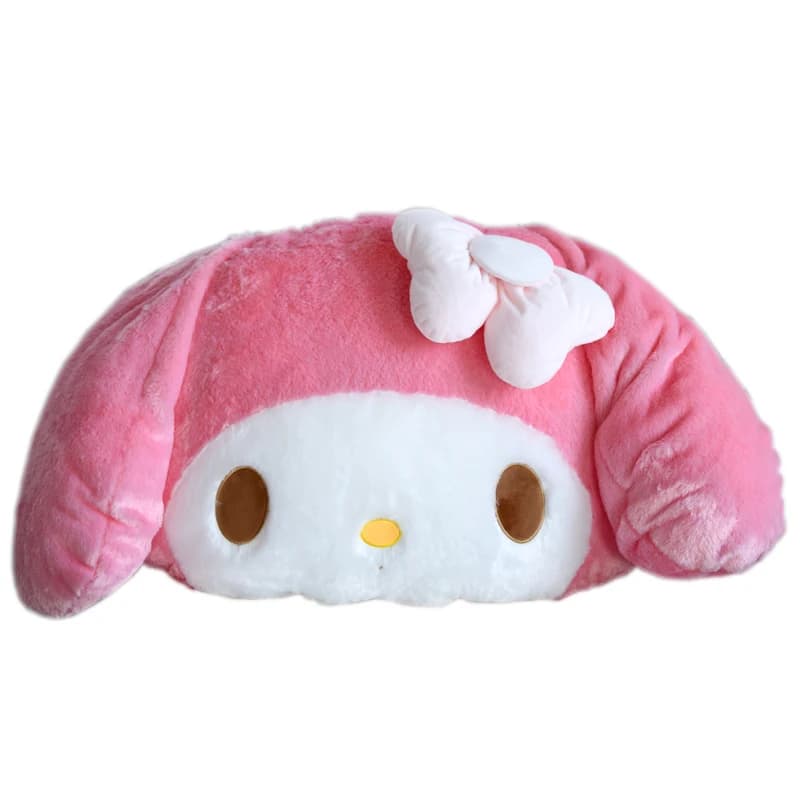Jouet en peluche doux My Melody, oreiller de câlin de grande taille, coussin de dos confortable, jol