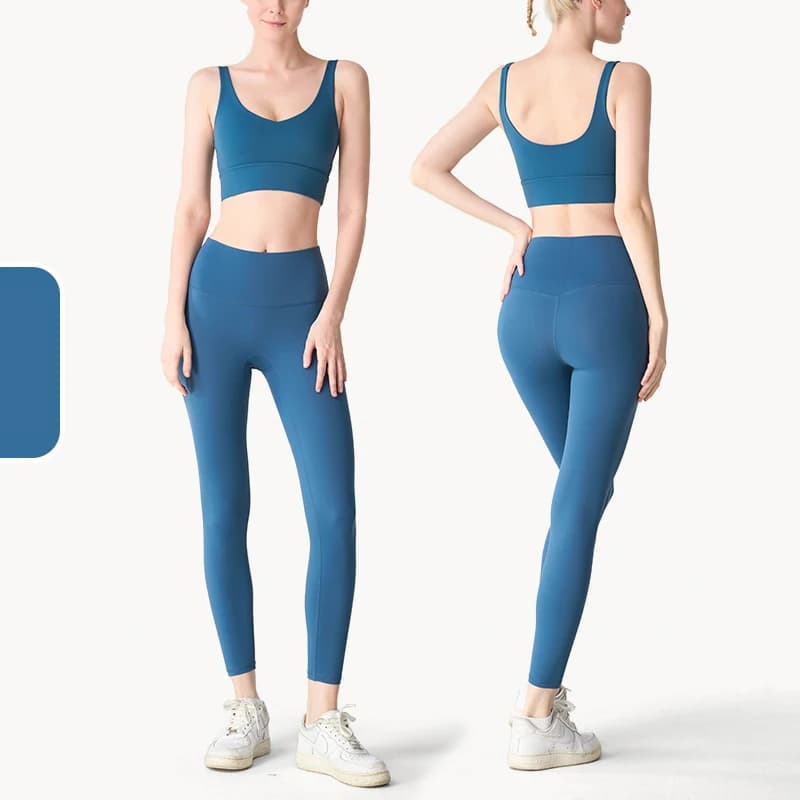 Vêtements de Yoga 2 pièces, survêtement pour femmes, vêtements d'athlétisme, Pilates, Fitness, ensem