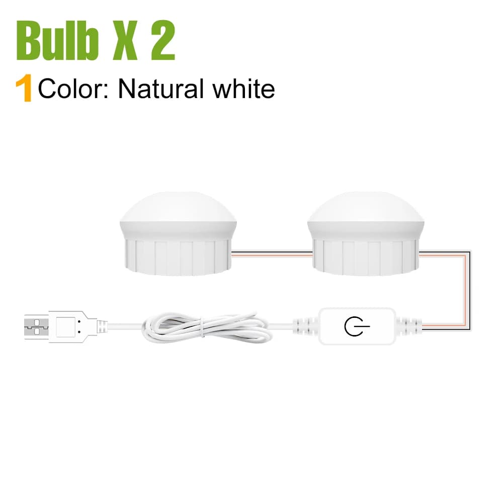 Ampoule LED pour miroir de maquillage, lampe de coiffeuse, variable, pour la maison, la salle de bai