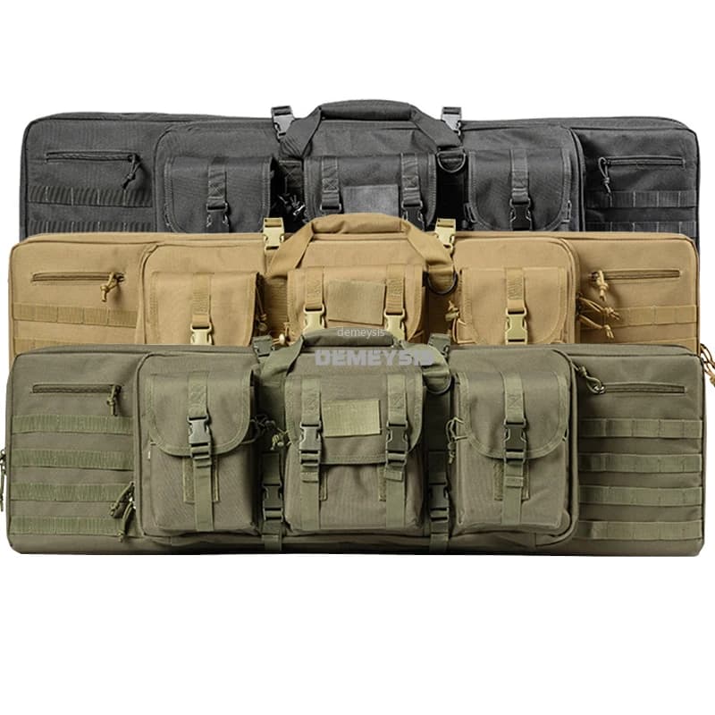 DulDouble-Mallette de rangement rembourrée pour fusil de chasse Airsoft, sac à dos pour odoret magaz