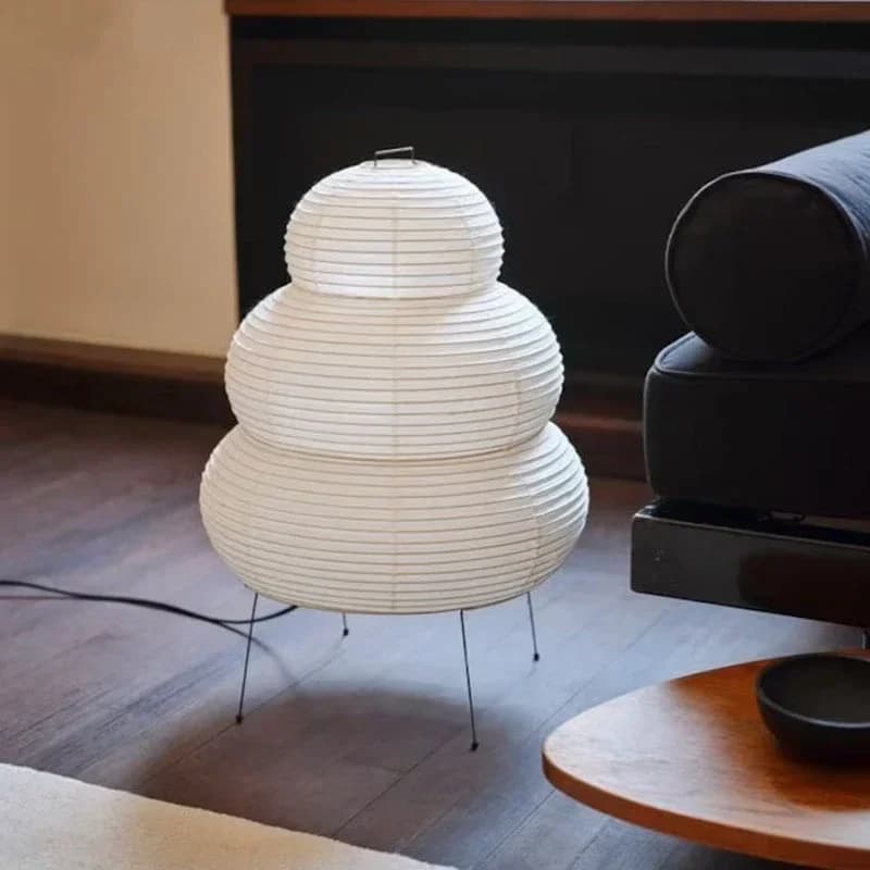Lampe de Table au Design japonais, papier de riz blanc, lampes de bureau décoratives pour chambre à 