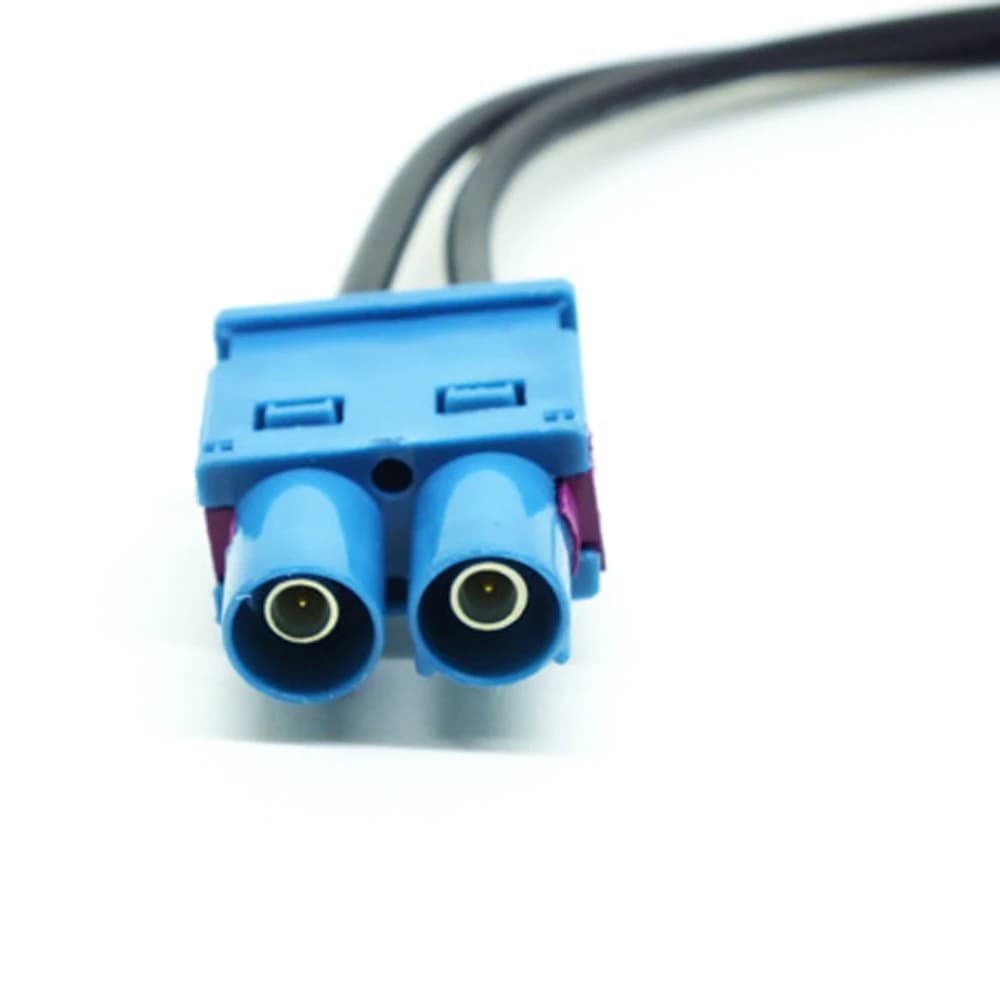 Adaptateur de Câble Audio Radio Antenne Mâle Double Fakra Din, pour Audi A4 A3 horizon VW Passat Gol