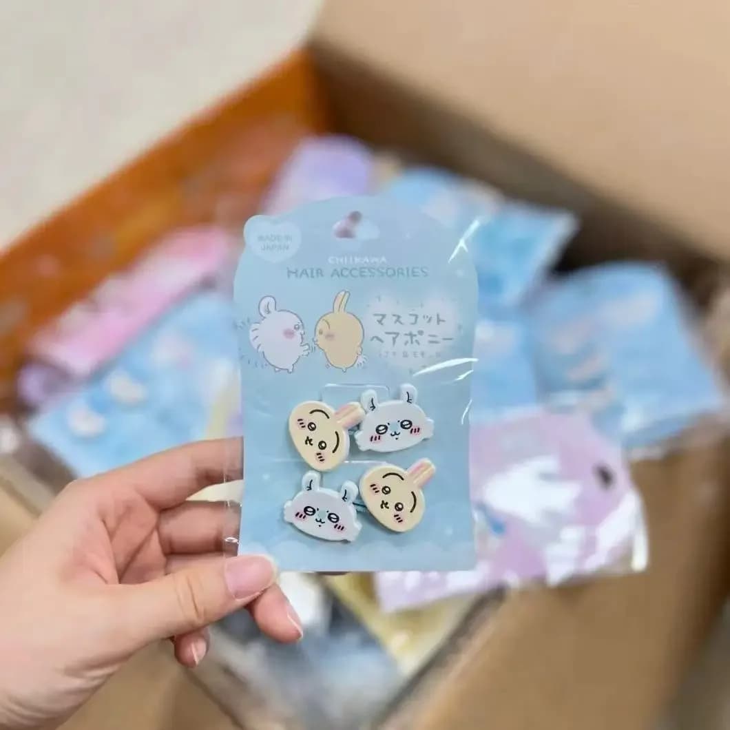 Nouveau Chiikawa Bb pince fille Kawaii pince à cheveux étudiant élastique mignon Usaki Hachiware des