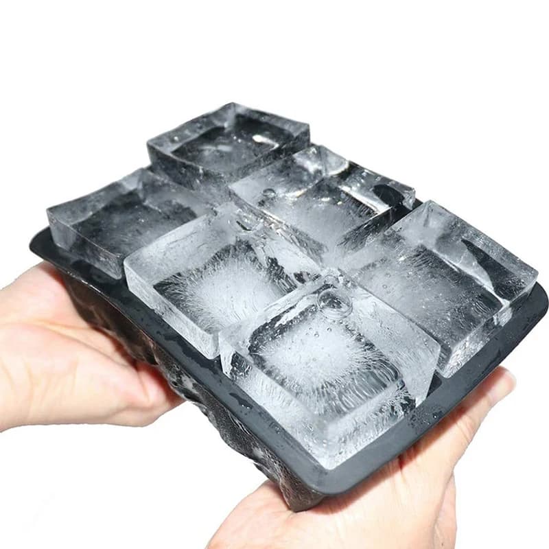 4/6/8/15 grille grand plateau à glace moule boîte grand Silicone de qualité alimentaire glaçon plate