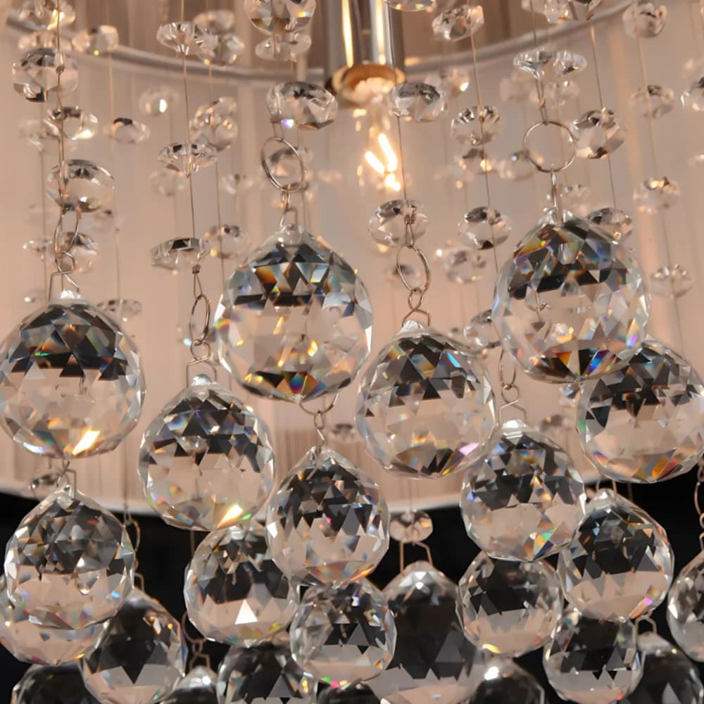 Boule de lustre en cristal K9 rouge/rose/noir/ambre, 15/20/30/40mm, pour suspendre des pendentifs de