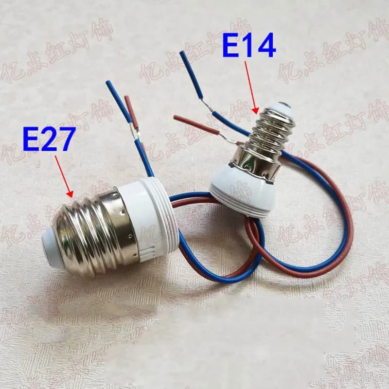 Support de lampe en plastique pour modification d'éclairage en cristal vis de support de lampe, fil,