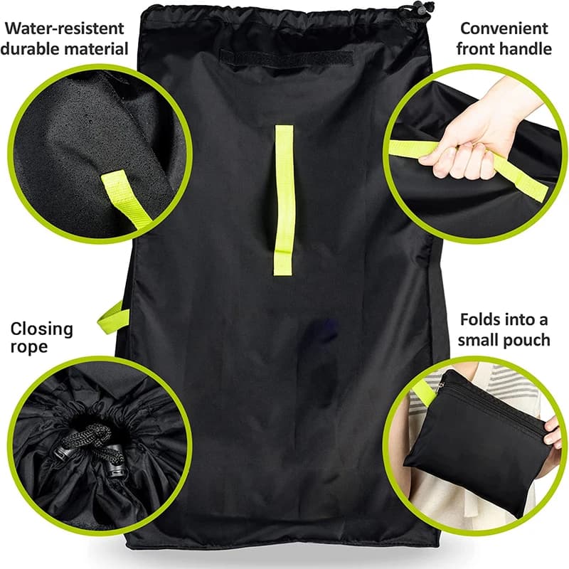 Grand sac de siège de voiture Oxford 420D, pour voyage en avion, poussette de bébé, housse anti-pous