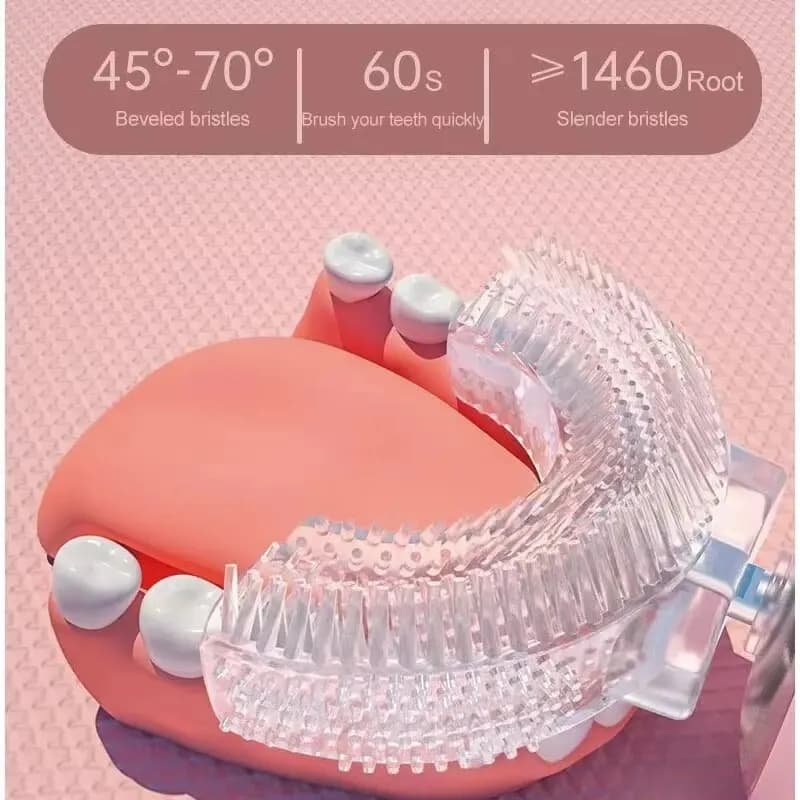 Brosse à dents électrique pour enfants, silicone de qualité alimentaire, Chev, 360, charge USB autom