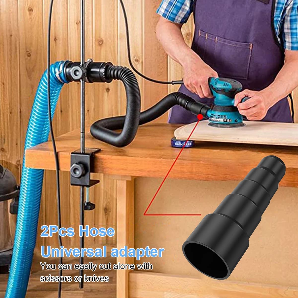 Kit d'adaptateur de tuyau d'aspirateur universel, connecteur de tuyau d'aspiration à 5 couches, adap