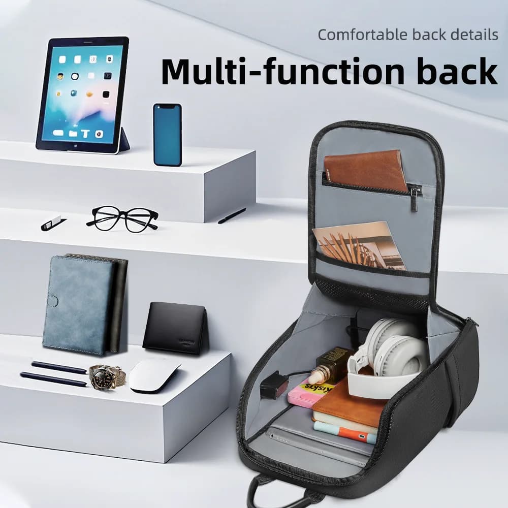 HcanKcan mode hommes sac à bandoulière multifonction USB sac à bandoulière étanche sac de messager t