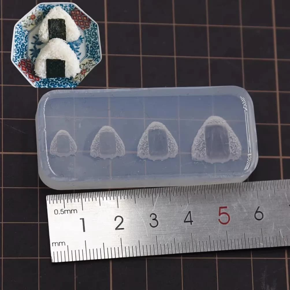 Mini moule en silicone de rouleau de riz de style japonais, argile ultra légère, outil de bricolage