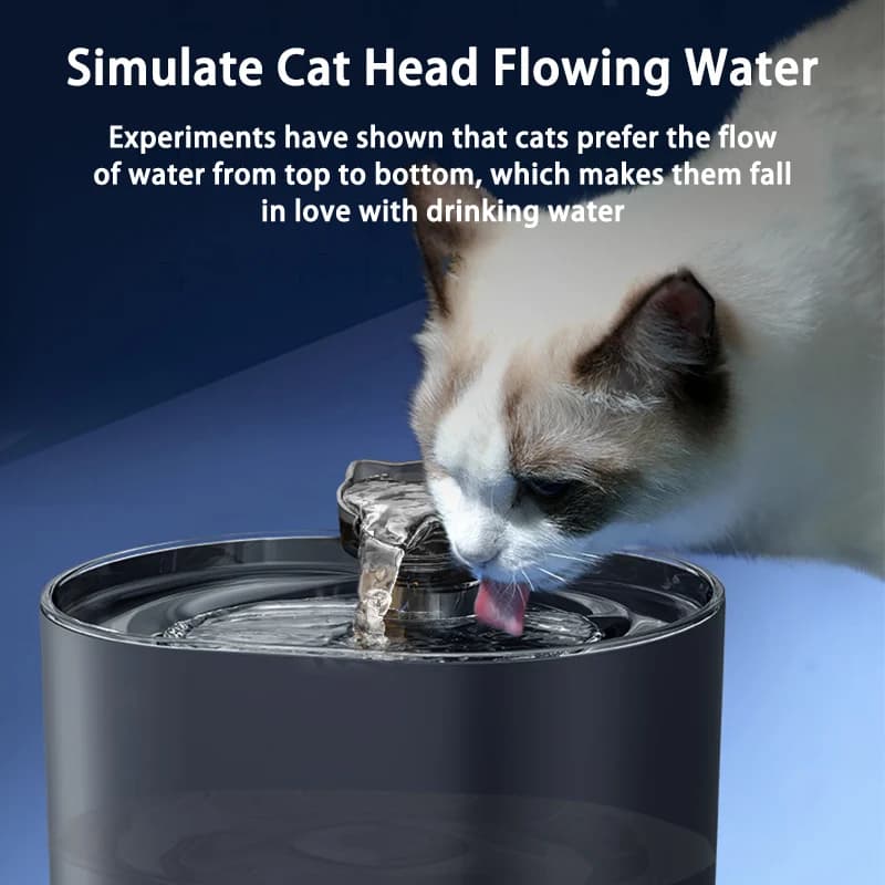 Fontaine d'eau pour chat, Recirculation automatique, distributeur d'eau pour chien et chat, pompe él