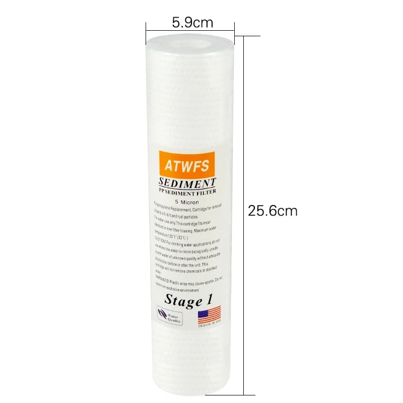 ATWelasticity-Filtre à charbon CTO et système d'osmose des barrage, traitement de l'eau UF, coton PP
