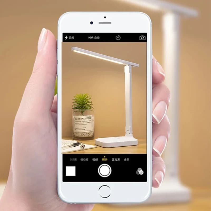 Protection des yeux tactile USB Charge 3 couleurs réglable tactile pliable lampe de bureau veilleuse