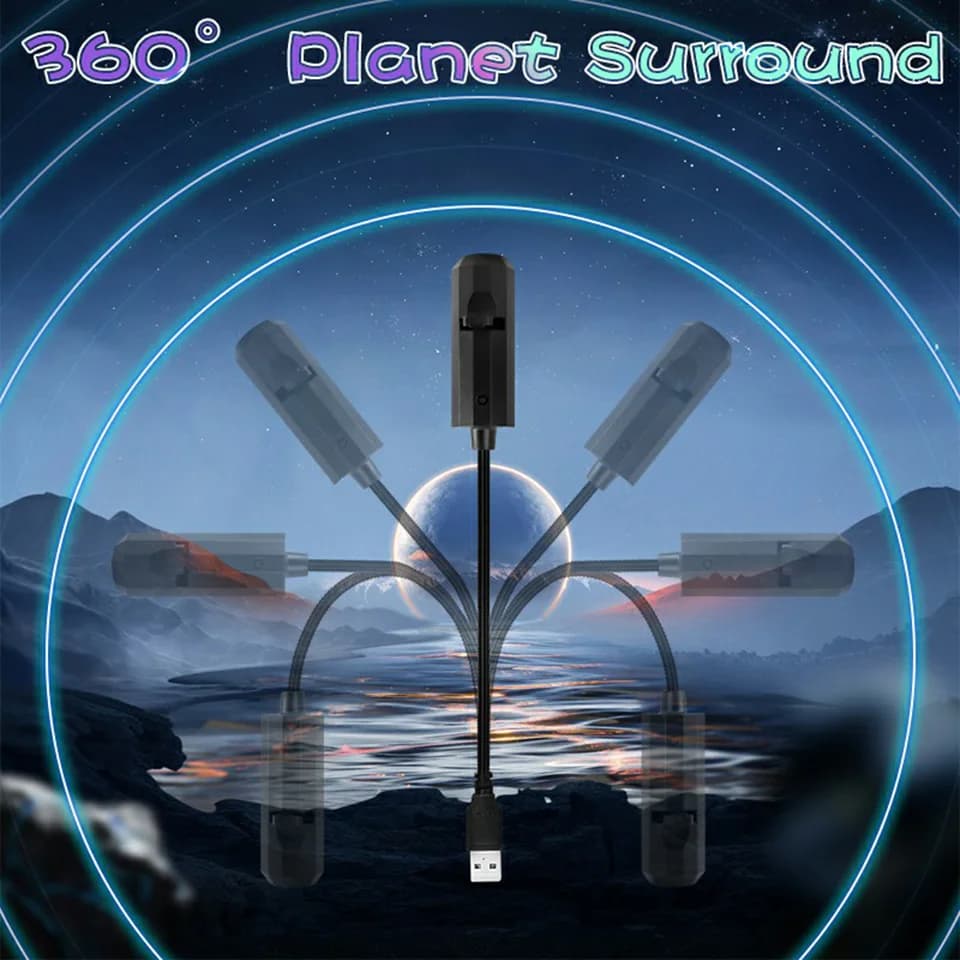 Le plus récent Mini USB lune lumière projecteur Led Globe étoile galaxie lampe éclairage de nuit pou