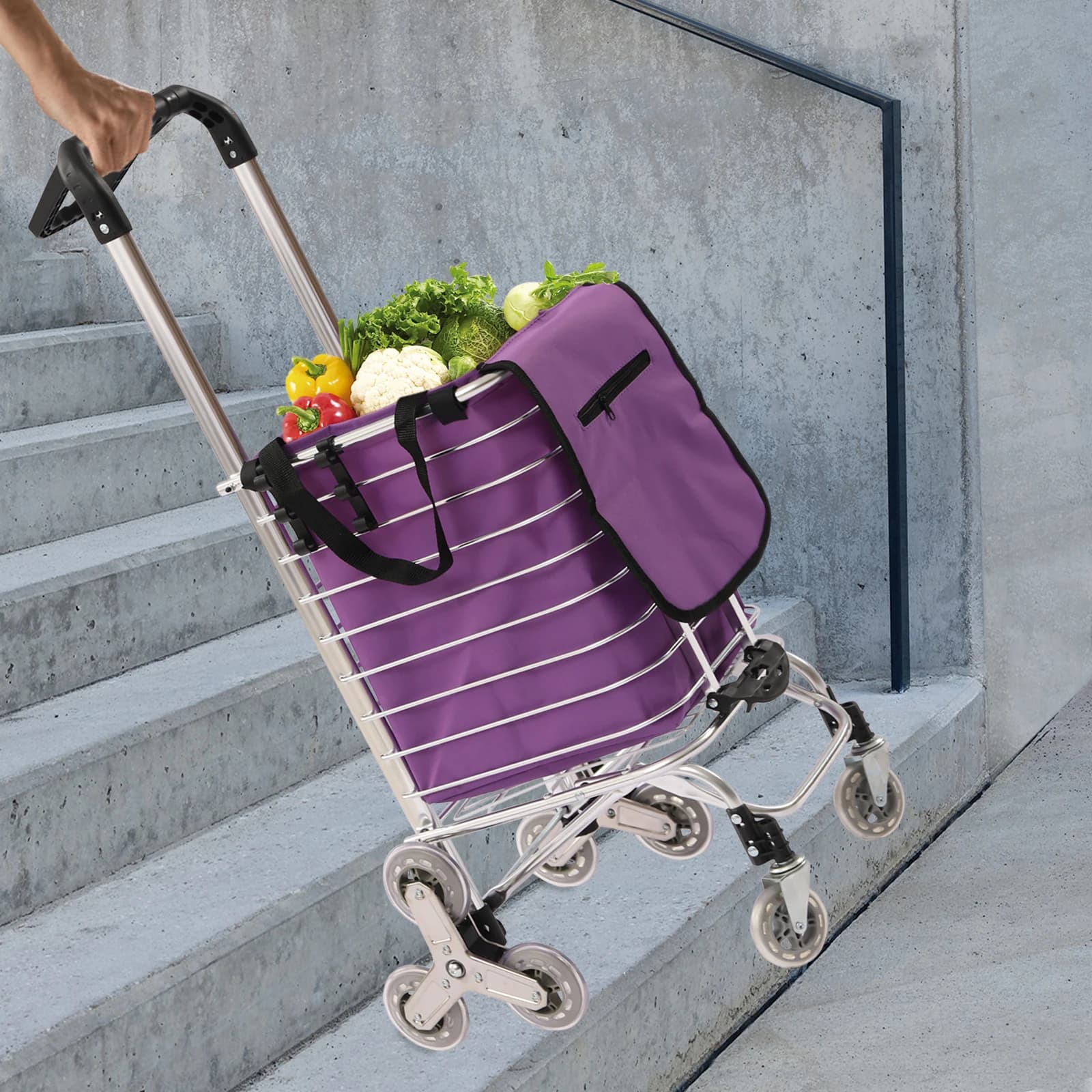 Mir de Shopping Pliable de Grande Capacité, Pratique et Économe en Travail, Peut Être Plié pour les 