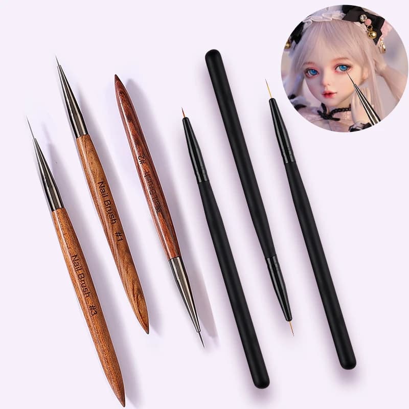 Ensemble de stylos à lignes fines et extrêmes, argile ultralégère, poupée Bjd, brosse pour dessin du