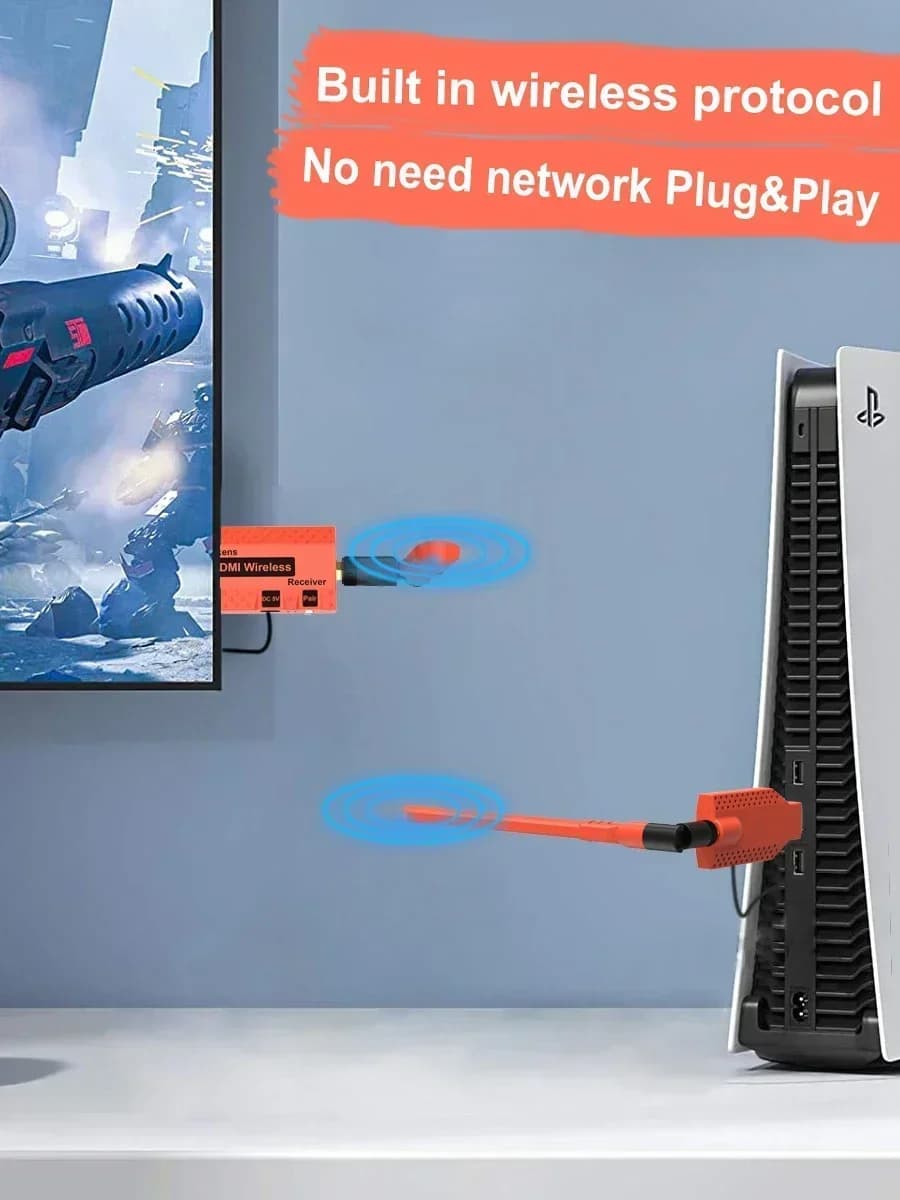 Extension HDMI Wifi sans fil 150M, transmetteur et récepteur vidéo, adaptateur d'affichage TV Stick,