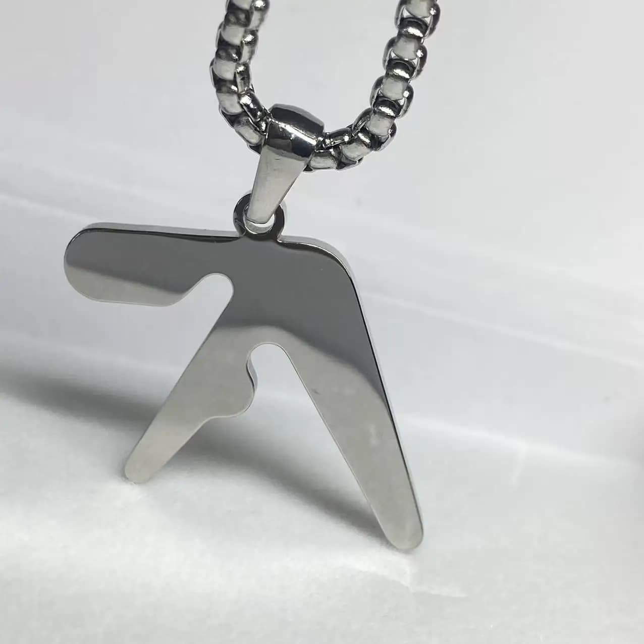 Collier pendentif en acier inoxydable de haute qualité avec logo Aphex – Collier hip-hop tendance po