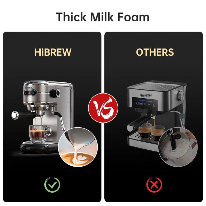 Hiinvasif W Cafetière, Inox Semi-existent, Dosette ESE Super Mince, Expresso en Poudre, Machine à Ca