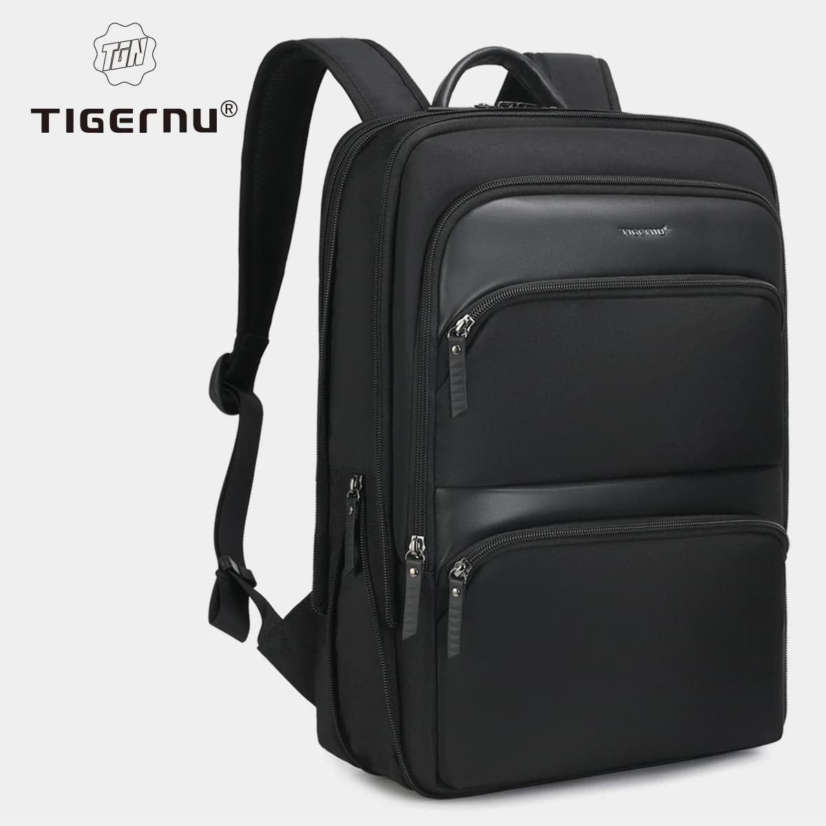 Tigernu sac à dos extensible hommes sacs minces pour hommes sac à dos de voyage étanche mâle 15.6 po