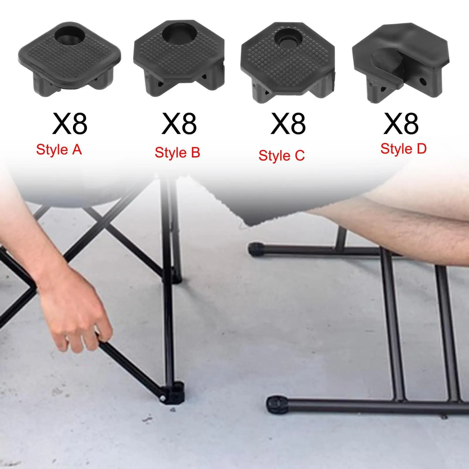 Connecteurs de chaise pliante de camping, accessoires de réparation de chaise pliante, pièces d'inse