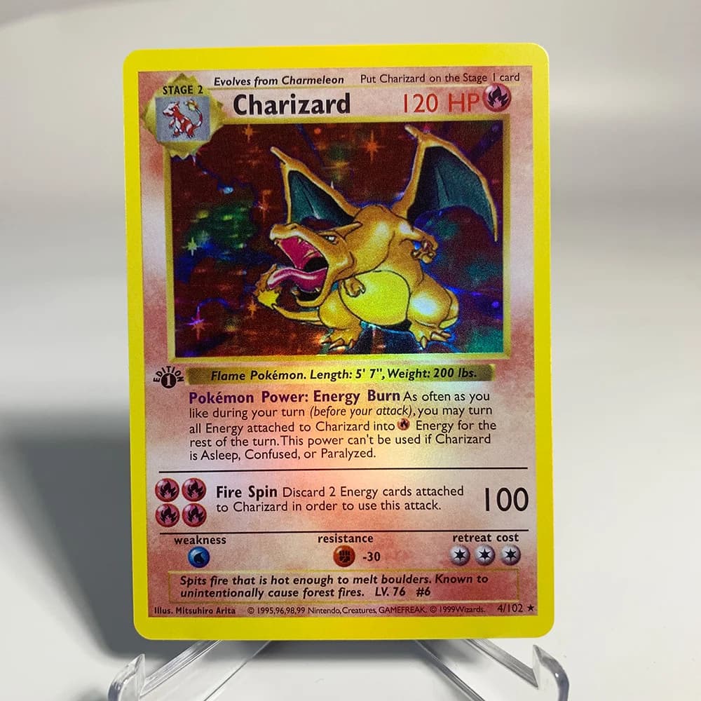 Charizard Pokemon cartes brillant Charizard holographique Charizard Ex GX VMX loisirs Collection Rar
