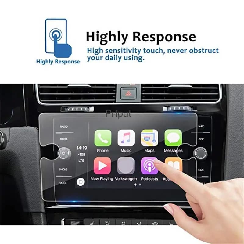 Protecteur d'écran tactile central de 8 pouces, protecteur en verre trempé pour Volkswagen VW Golf7/