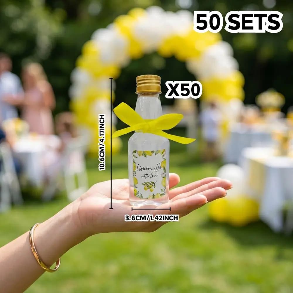 50 sets de mini bouteilles de Limoncello, cadeaux pour les organisateurs d'événements, les planifica