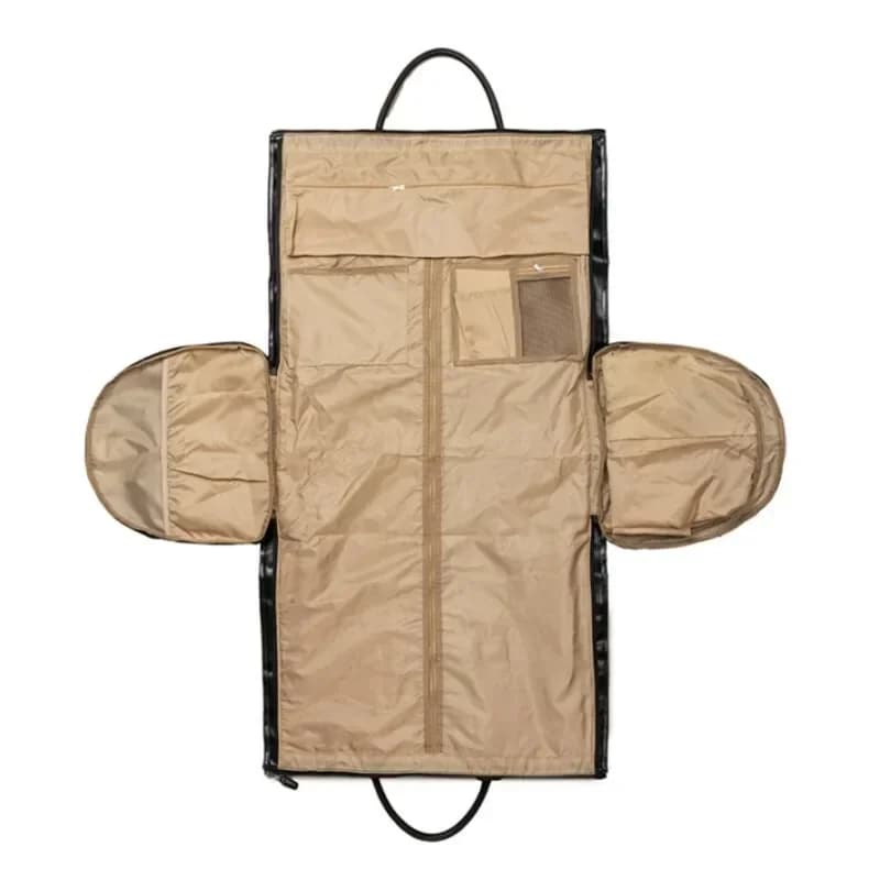 Sac de voyage d'affaires en cuir PU pour homme, grand sac de voyage convertible 2-en-1, imperméable,