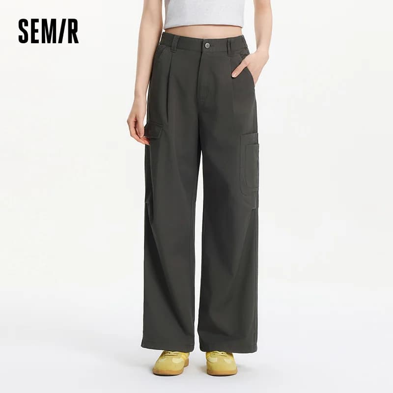 Pantalon plissé pour femme Semir 2026, taille élastique avec cordon de serrage, style décontracté ur