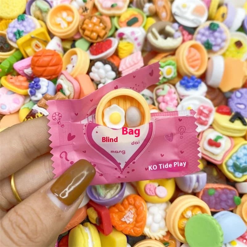40 mini-boîtes surprises en résine en forme de bonbons, accessoires alimentaires, décorations artisa