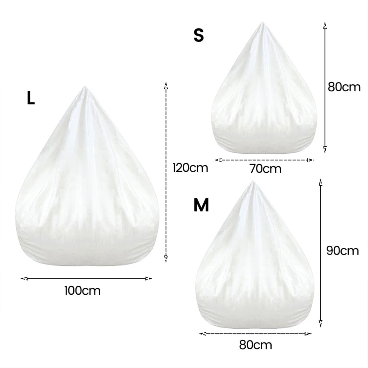 Doublure de housse de canapé paresseux, sac de haricots en maille, doublure intérieure sans rempliss