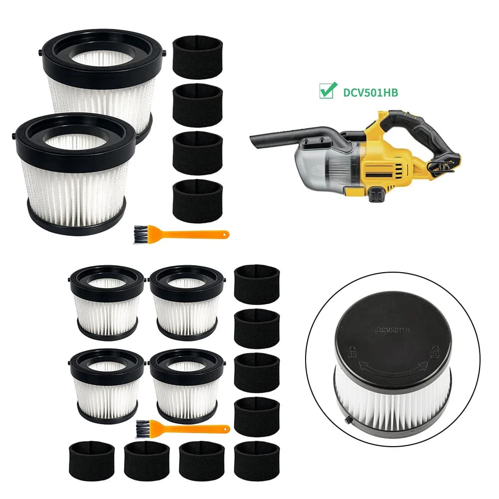 Élément d'écran filtrant DCV5011H, 2/4 pièces, Applicable au modèle DCV501 20V, charge aspirateur, f