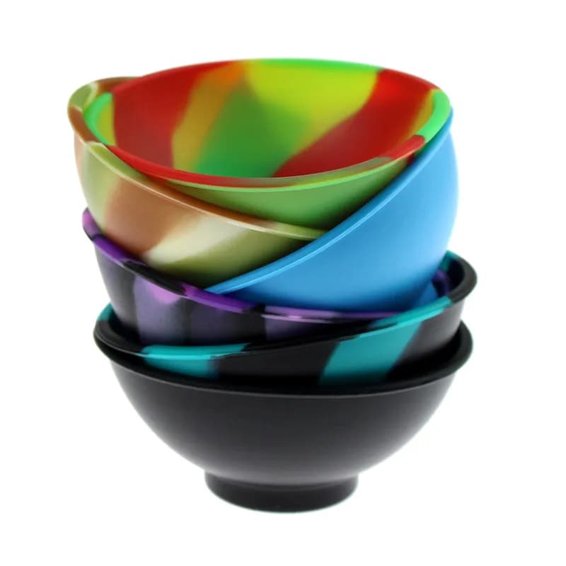 Bol de récipient en Silicone pour la maison, 70mm, multicolore, tabac, herbe, accessoires pour fumer