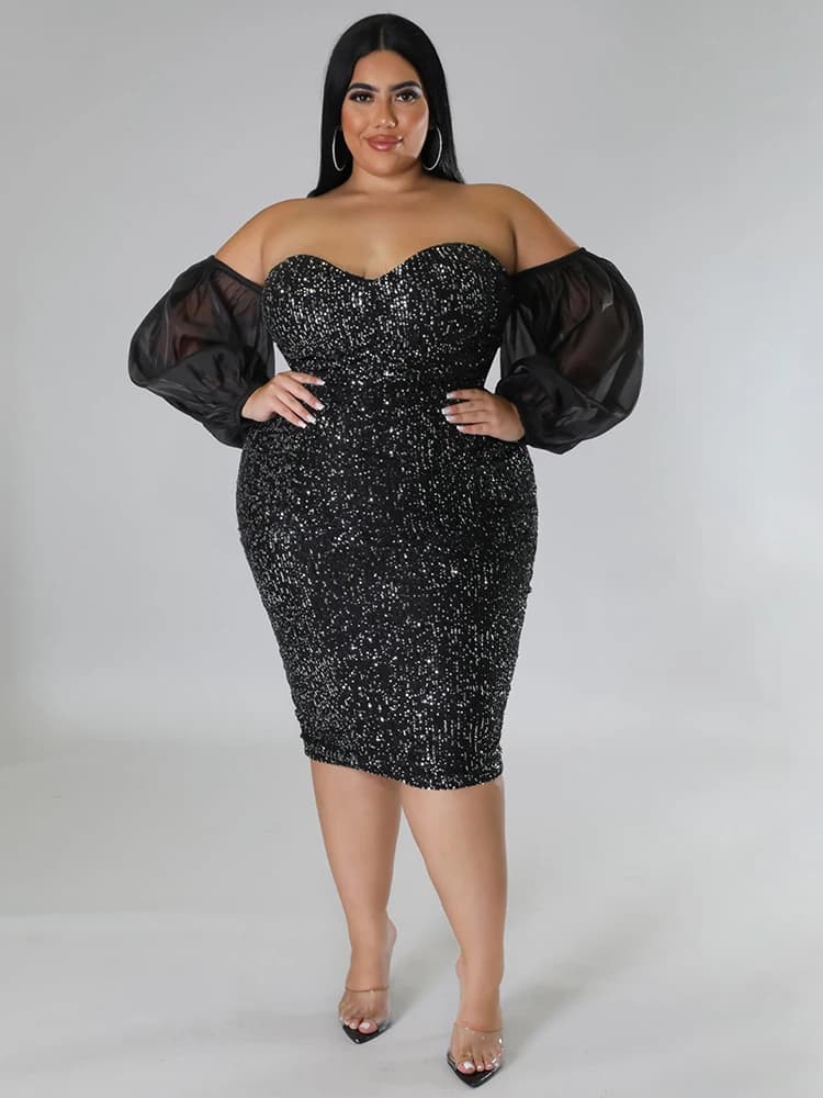 Robe de soirée de luxe pour femmes, tenue d'anniversaire, de noël, sans bretelles, épaules dénudées,