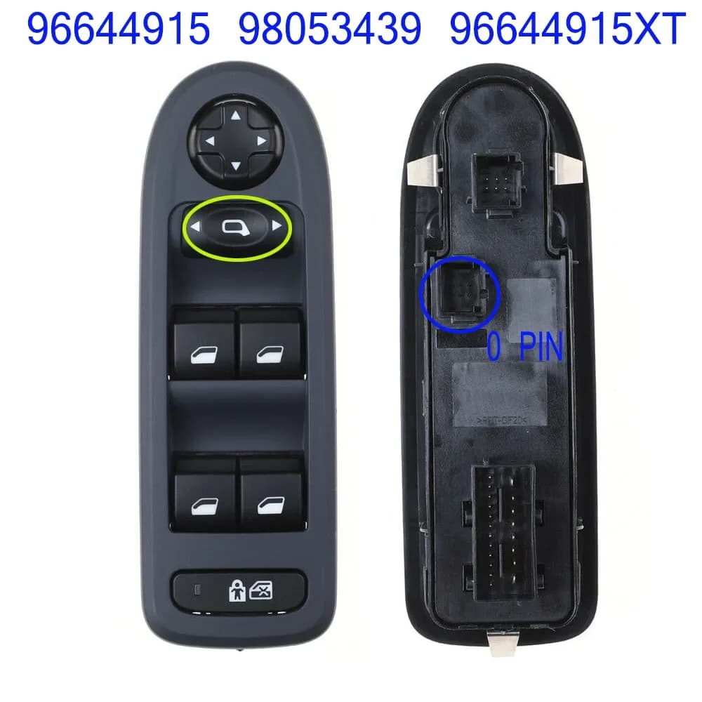 Bouton de commande de lève-vitre électrique, accessoires de voiture pour 2007-2013, Cristaux en C5, 