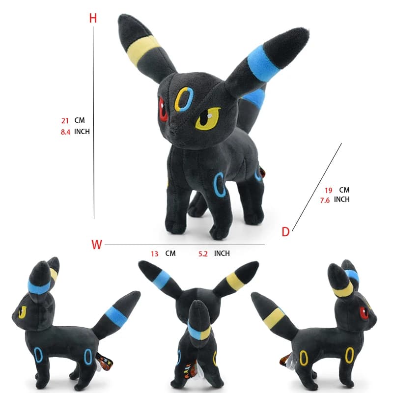 Peluche douce Leafeon Vaporeon Glaceon SylLion Espeon Umbreon Vaporeon SylLion, jouet à collectionne