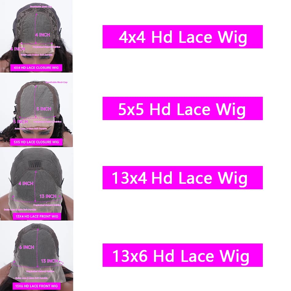 Perruque Body Wave P/427 Blond Miel avec Mèches, Cheveux Humains, Perruques Lace Front 13x4 13x6, Pe