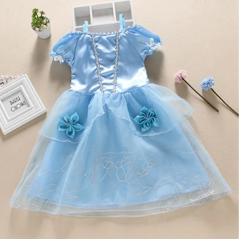 Robe de princesse pour filles, cendrillon, blanche-neige, aurore Sofia raiponce, Costume d'halloween