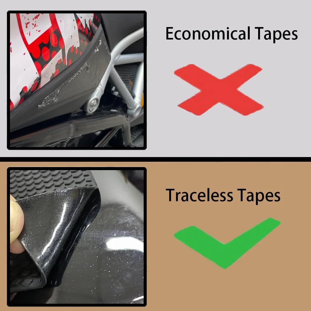 Tapis de Traction pour réservoir de moto, autocollant antidérapant, protecteur de poignée au genou, 