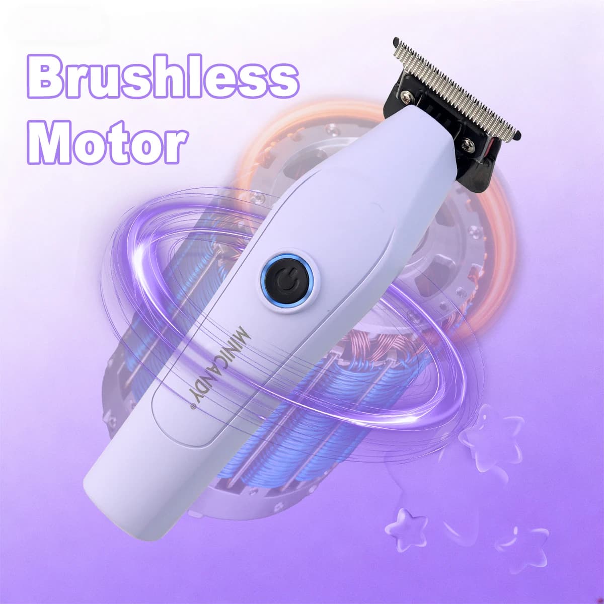 JUCAI MINICANDY JC08 tondeuse à cheveux pour hommes DLC moteur sans brosse zéro écart avec chargeur 