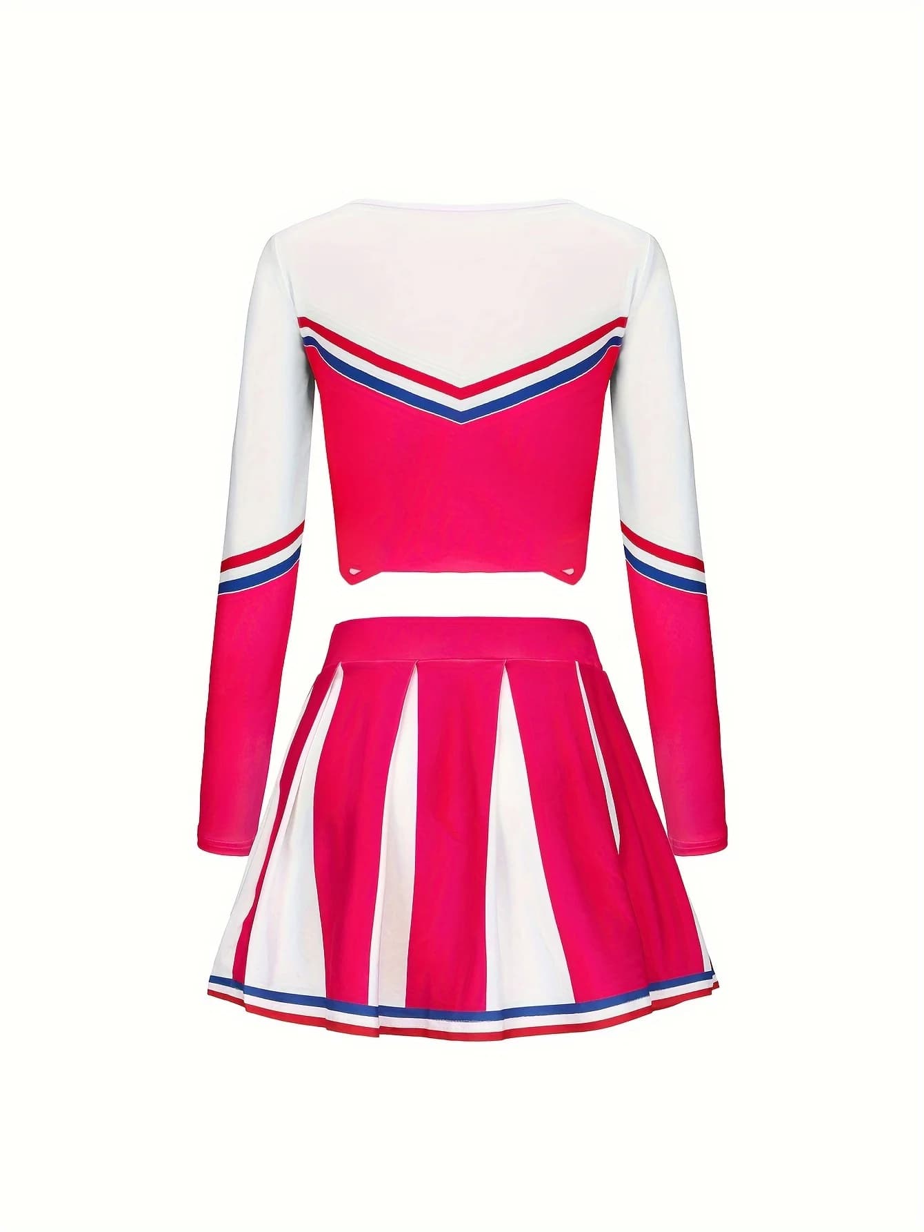 Ensemble jupe rouge Rose de pom-pom girl, pompons de sport mignons pour enfants, uniforme de pom-pom