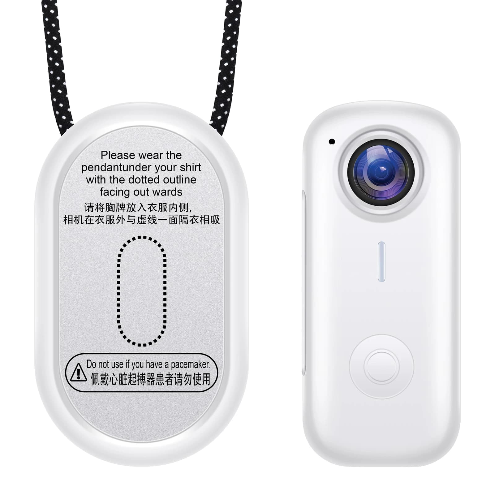 Caméra d'action portable magnétique 1080P avec WiFi et vision nocturne - Caméra corporelle mains lib